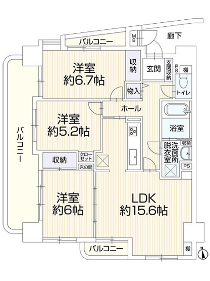 【間取り】 | ハウベスト大橋