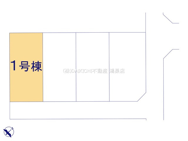 【区画図】 | 鴻巣市東第4　Livele Garden.S　新築戸建　全4棟　1号棟