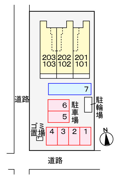 ブリーゼ楓の駐車場|駐車場