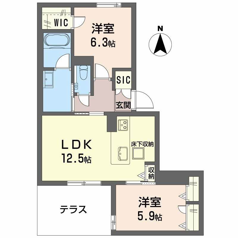 Ｆａｍｉｌｉａｒ　Ｏｇｏの間取り