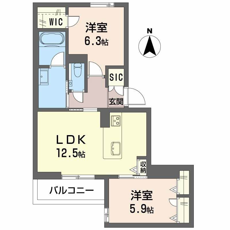 Ｆａｍｉｌｉａｒ　Ｏｇｏの間取り