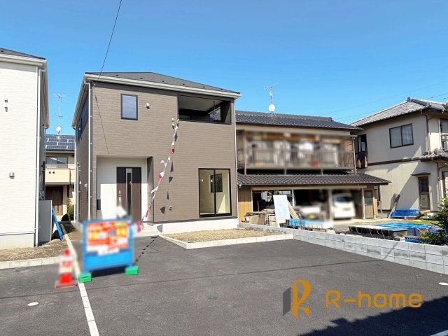 常総市新石下第8　新築戸建て　2号棟の外観|ご予約を頂ければ、『平日』はもちろん『早朝』や『夜間』もご見学可能です♪お気軽にお申し付けください♪