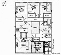 【間取り】 | 比企郡川島町伊草　新築分譲　東武東上線『川越駅』バス21分　【伊草小学区】