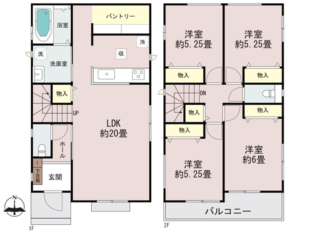 守山区川西2丁目 （全3棟）の間取り
