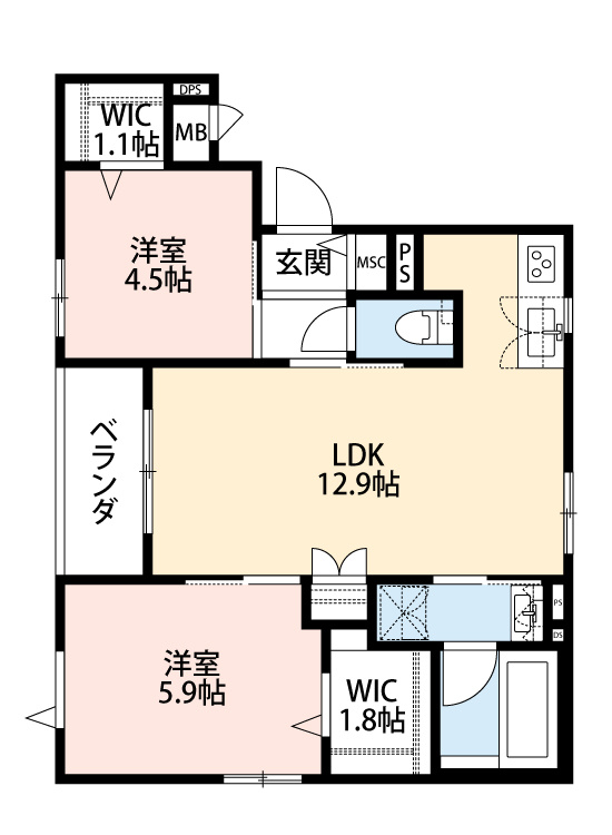 Ｂｅｌｌｅ　ｖｉｅの間取り