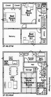 【間取り】 | 比企郡川島町伊草　新築分譲　東武東上線『川越駅』バス21分　【伊草小学区】