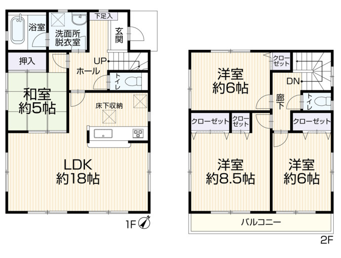 筑紫野市岡田３丁目 戸建ての間取り