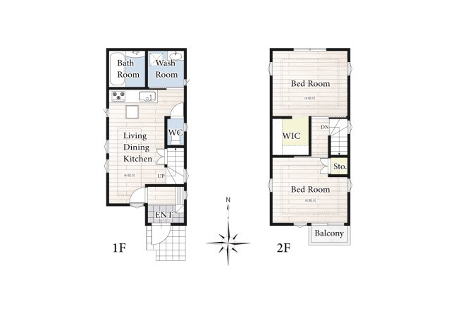 【間取り】 | 陽の光をたっぷりと浴びながら気持ち良く生活が出来ます。夢のマイホーム、夢ではなく実現出来ます！見学・ご相談等、お気軽にご連絡下さい。
