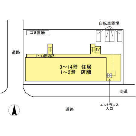 ワイズエメリールＵの区画図