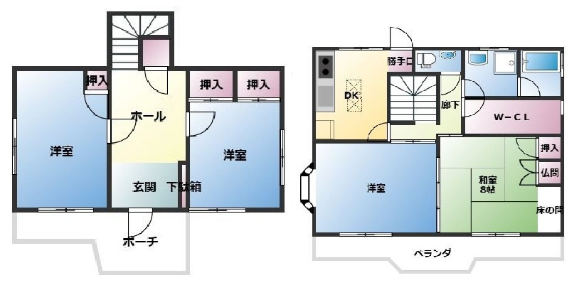 和歌山市関戸5丁目・中古戸建・54710の間取り