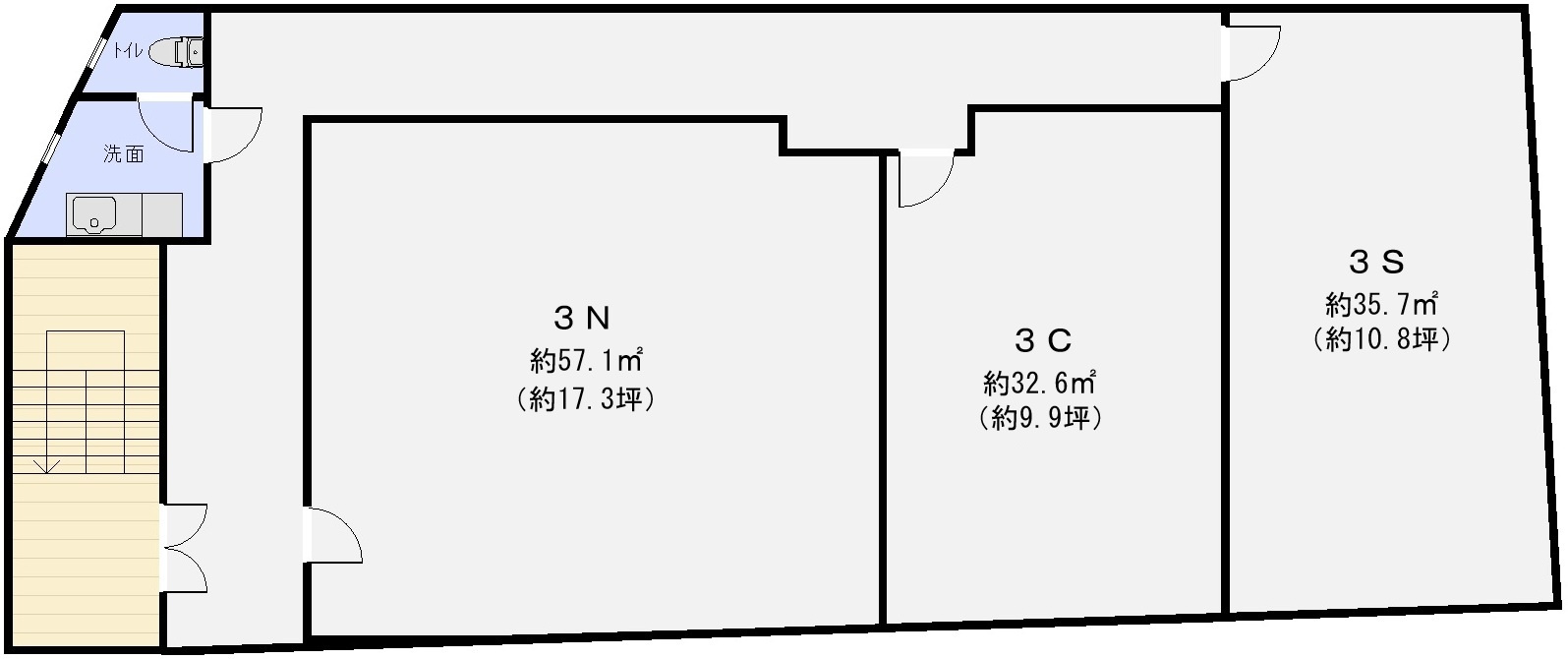 西村ビルの間取り|柏原市国分本町1丁目
