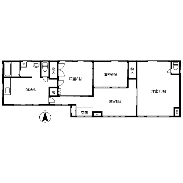 下助任HOUSEの間取り