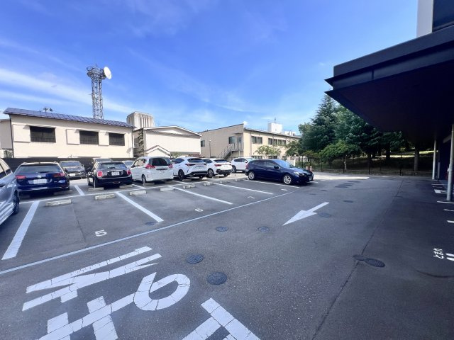 レーベン麓山　ＴＨＥ　ＭＡＳＴＥＲ 4階 ３ＬＤＫの駐車場