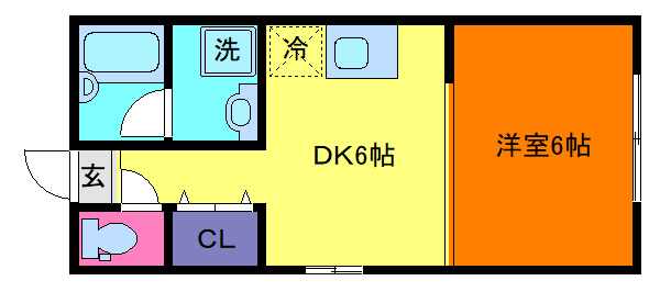 岡本グローリーハイツの間取り