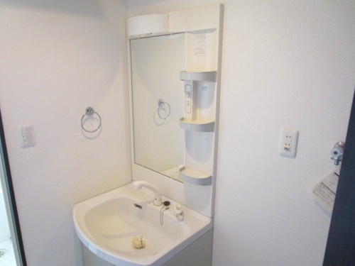 熊本市中央区上水前寺１丁目の賃貸マンションの独立洗面台