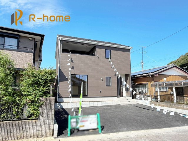 龍ケ崎市愛戸町第1　新築戸建て　1号棟の外観|ご予約を頂ければ、『平日』はもちろん『早朝』や『夜間』もご見学可能です♪お気軽にお申し付けください♪