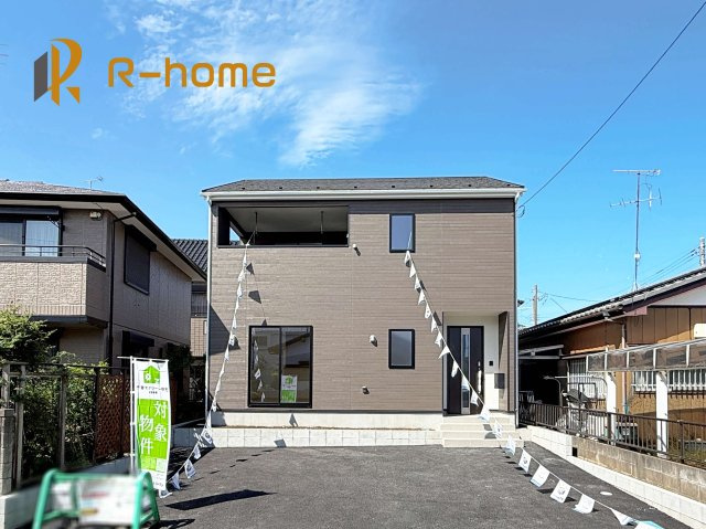 龍ケ崎市愛戸町第1　新築戸建て　1号棟の外観|建物完成いたしました！ご予約で『平日』や『夕方』などでもご見学可能です！