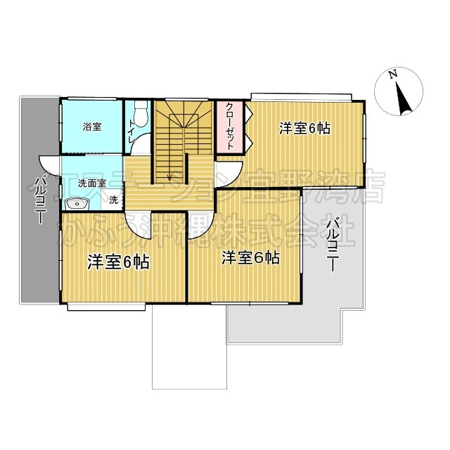 宇地泊2丁目　戸建ての間取り