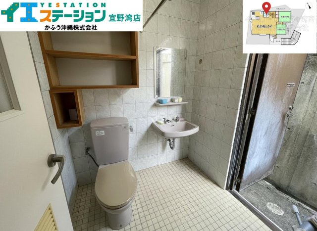 宇地泊2丁目　戸建てのトイレ|※画像はAI処理により家具を消去しています。