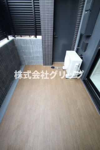 Le'a横濱和田町壱番館のバルコニー