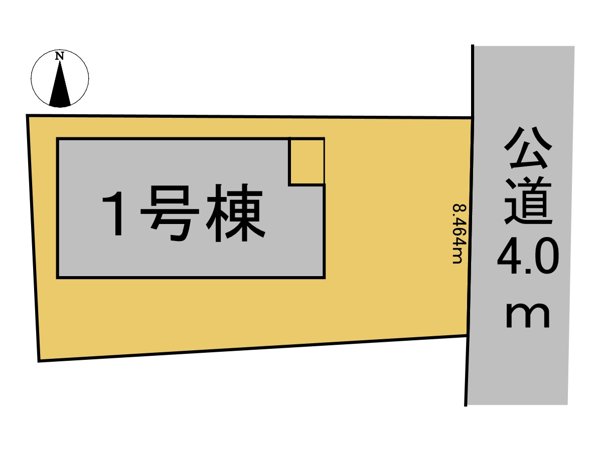 リーブルガーデン　岐阜市前一色２丁目　全１区画分譲の区画図|■区画図
■YAMADA電機の　ヤマダ不動産　株式会社リライフ　
いつでもお問合わせ下さい。