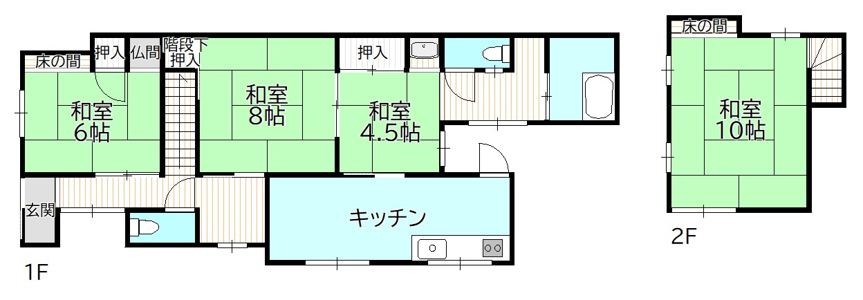 大手二丁目戸建中古の間取り