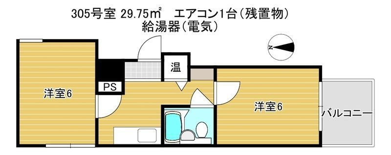 ユーロハイツ難波西の間取り