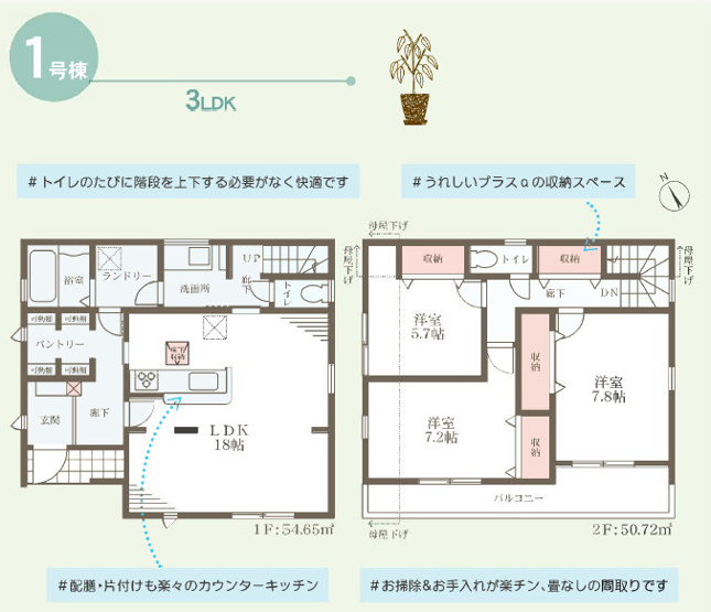 【間取り】 | 高砂市阿弥陀町魚橋２期（全1棟）新築 | 3LDKです。