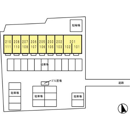 カサベルデ柏森の駐車場