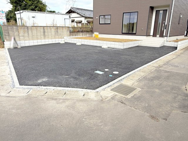 つくば市北中島第3　新築戸建て　1号棟の駐車場|カースペースは2台お停めいただけます♪