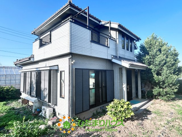 久喜市菖蒲町下栢間　中古一戸建ての外観|人気の角地で陽当たり・風通し良好♪開放的な立地！