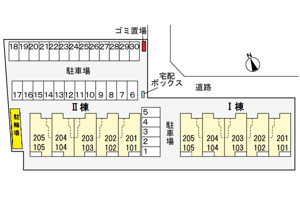 グラン　フェリシアⅠの駐車場|駐車場