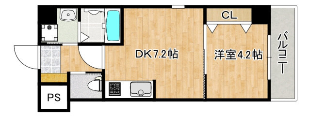 Welsh.Sビル7の間取り