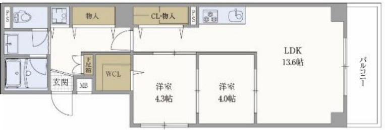 ロイヤルイン北野坂の間取り