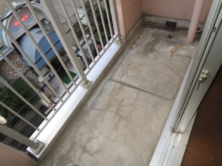 ウィルトアロードのバルコニー