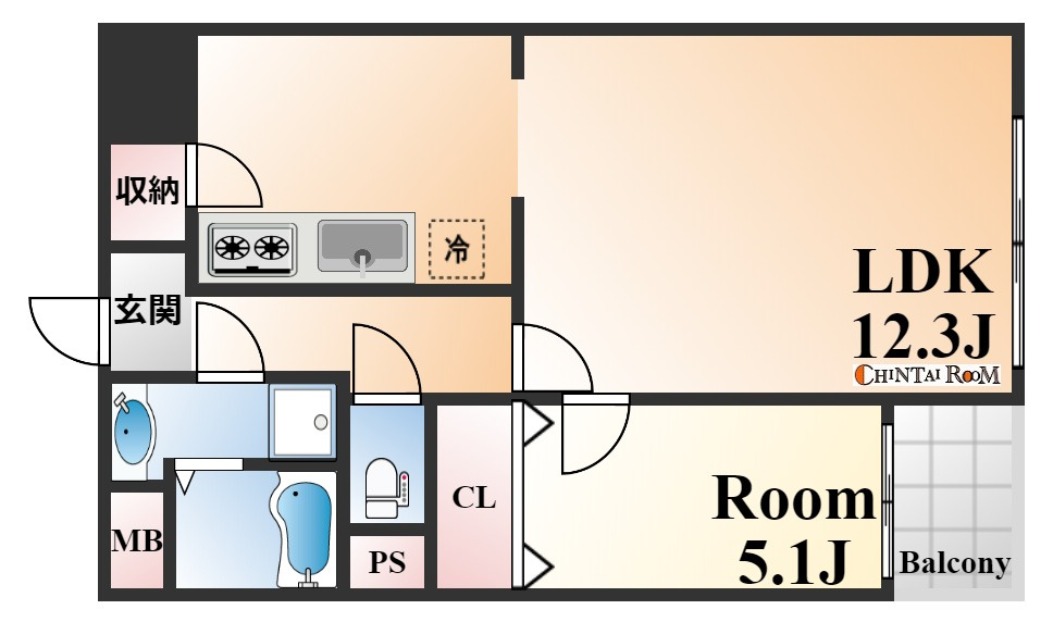 カサベラ異人館山本通の間取り
