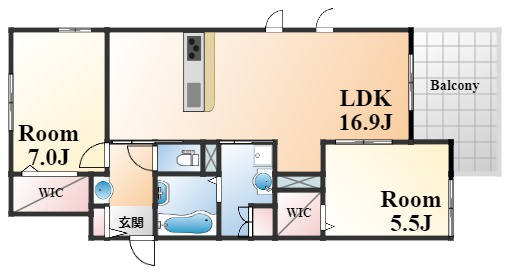 クラルテ岡本宮ノ前の間取り