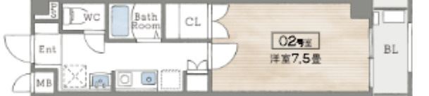 ララソル芦屋の間取り