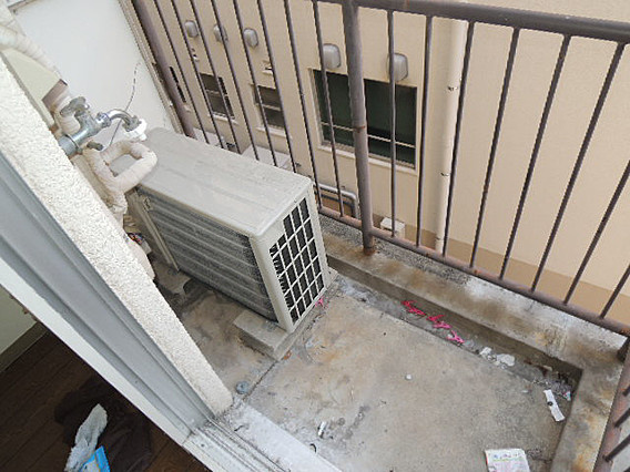 サンゼン山手ハイツのバルコニー