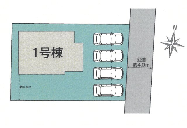 仲介手数料無料　桶川市坂田東１丁目　新築戸建　全１棟の区画図