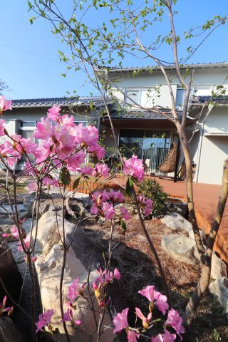 大刀洗町冨多アサヒ戸建の庭|季節の移ろいを感じる魅力的な庭です♪