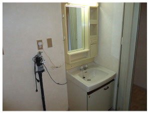 長野県伊那市　一棟の独立洗面台