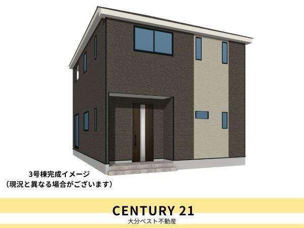 猪野第4-3号棟の完成予想図|※外観パースはイメージです。