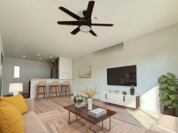 豊饒3丁目4号地の居間・リビング|家具はCGで作成しています