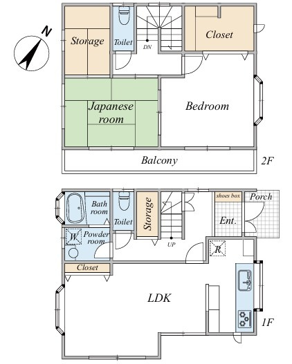 【中古】坂戸市関間3丁目中古住宅の間取り