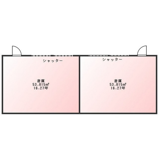 本巣市仏生寺の倉庫の間取り