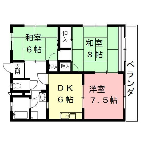 メゾン西川手の間取り