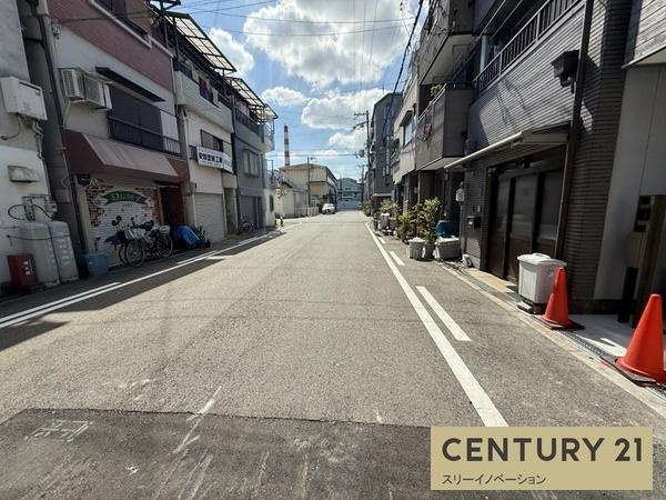 大正区平尾3丁目新築戸建の前面道路含む現地写真