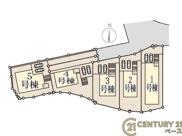リーブルガーデン押熊町 ５号棟 ／新築一戸建の区画図|■こちらの物件は５号棟です！■