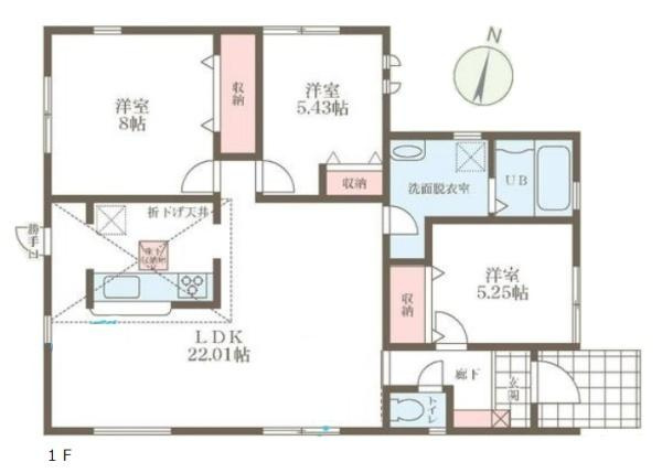 リーブルガーデン押熊町 ５号棟 ／新築一戸建の間取り